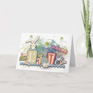 Cartão De Festividades Placa de saudação de páscoa