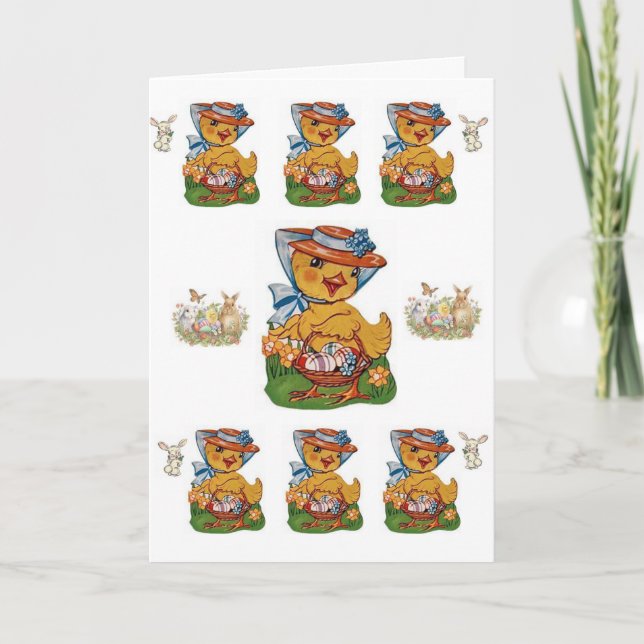 Cartão De Festividades Placa de saudação de páscoa (Frente)