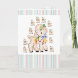 Cartão De Festividades Placa de saudação de páscoa