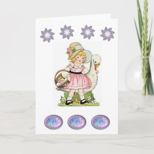 Cartão De Festividades Placa de saudação de páscoa (Frente)