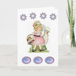 Cartão De Festividades Placa de saudação de páscoa