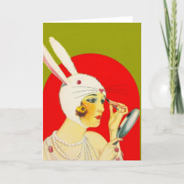 Cartão De Festividades Placa de saudação de Páscoa Vintage