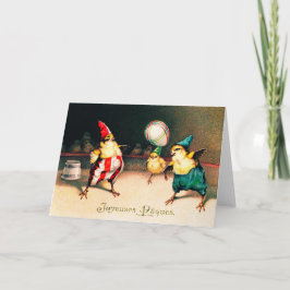 Cartão De Festividades Placa de saudação de Páscoa Vintage