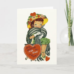 Cartão De Festividades Placa de saudação do Dia de os namorados furado Vi