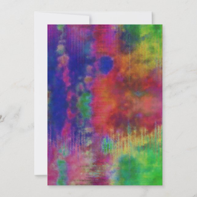 Cartão De Festividades Placa de saudação do vazio com fundo de colchete (Frente)