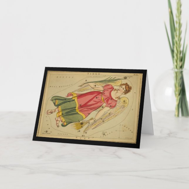Cartão De Festividades Placa de Saudação Virgo (Frente)