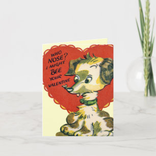 Cartão De Festividades Placa de uppy do Namorados Vintage para crianças