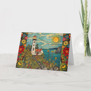 Cartão De Festividades Placa de Vazio de Câmara Floral Floral de Cores Aq