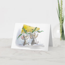 Cartão De Festividades Placa de Vazio Mic e Mac para ratos felizes