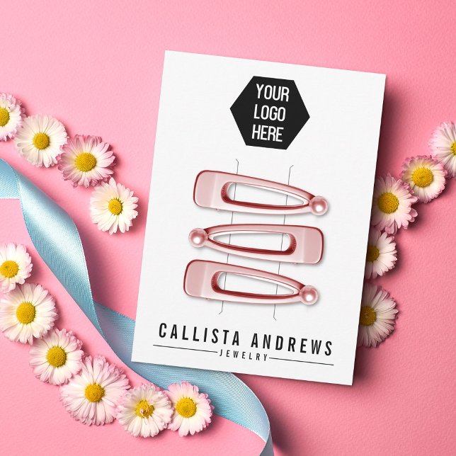 Cartão De Festividades Placa de vídeo de clipe de cabelo múltiplo preto b (Criador carregado)