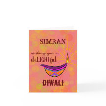 Placa Diya Diwali personalizada