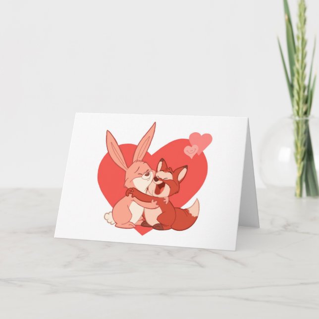 Cartão De Festividades Placa do dia de os namorados (Dentro do Vazio) (Frente)