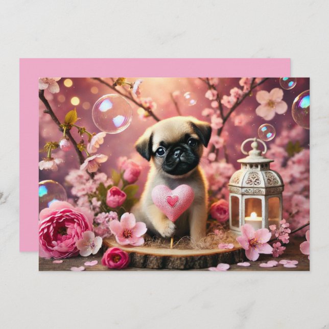 Cartão De Festividades Placa do dia do Namorados - Placa plana de feriado (Frente/Verso)