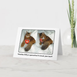 Cartão De Festividades Placa do Disjuntor do Gatinho do namorados