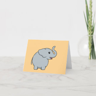 Cartão De Festividades Placa elefante de corte personalizável