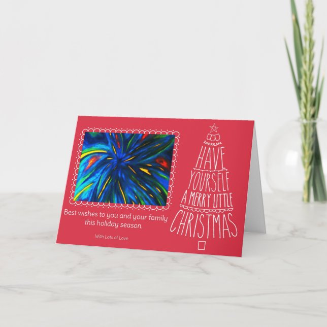 CARTÃO DE FESTIVIDADES PLACA GREETING XMAS (Frente)