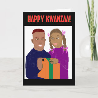 Cartão De Festividades Placa Kwanzaa Feliz