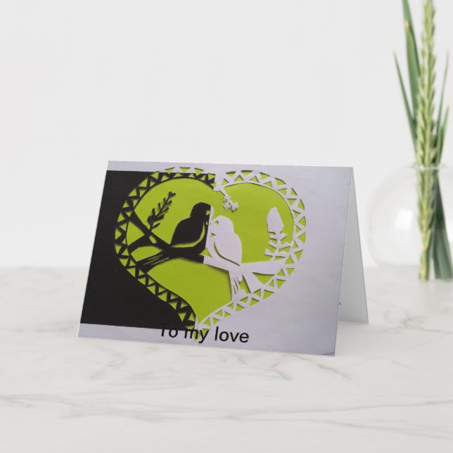 Cartão De Festividades placa namorados (Frente)