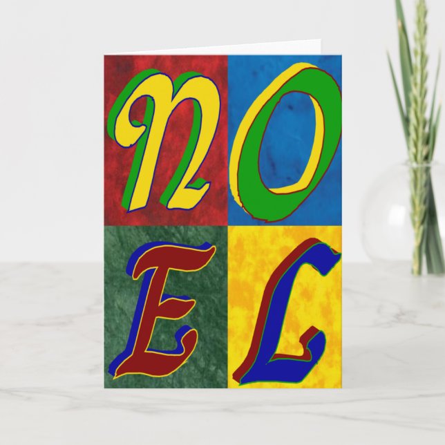 Cartão De Festividades Placa Noel (Frente)