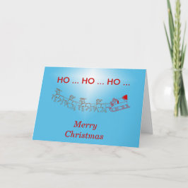 Cartão De Festividades Placa - Papais noeis e Leigh com Estrela de Natal