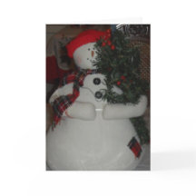 PLACA PERSONALIZADA DE NATAL SNOWMAN