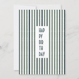 Cartão De Festividades Placa Personalizada De Traços Echo - Faixa Verde C