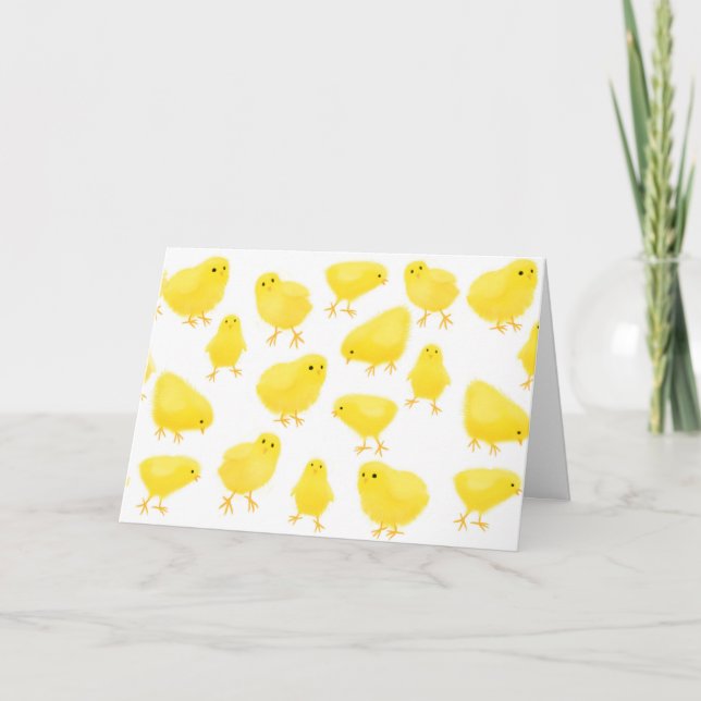 Cartão De Festividades Placa píceps de páscoa (Frente)