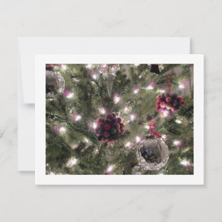 CARTÃO DE FESTIVIDADES PLACA PLANA COM ORNAMENTOS DE NATAL