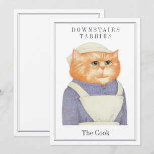 Cartão De Festividades Placa plana COOK CAT 5x7 + Texto