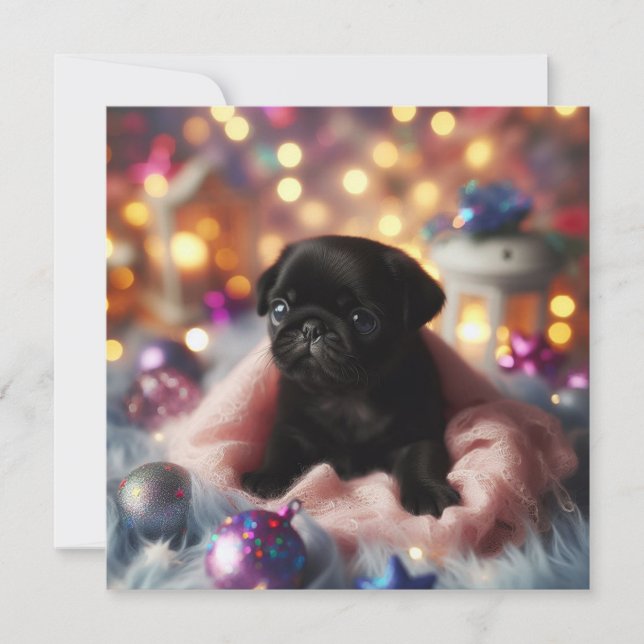 Cartão De Festividades Placa plana de 5,25" x 5,25 festas (Frente)