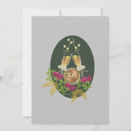 Cartão De Festividades Placa plana de aniversário de ouro