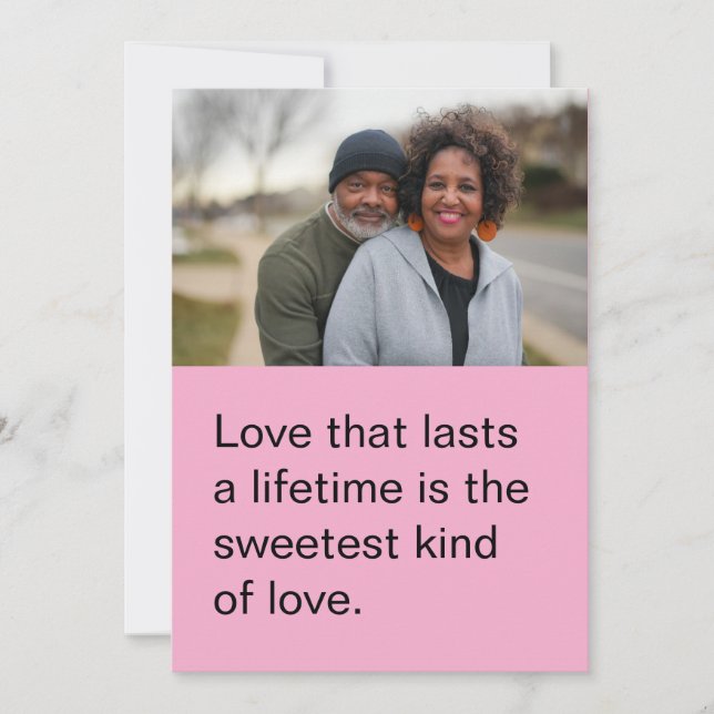 Cartão De Festividades Placa Plana Personalizada para Dia de São Valentim (Frente)