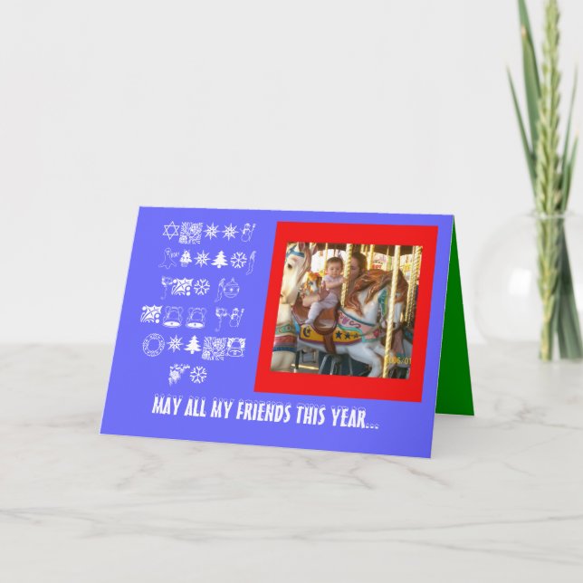 Cartão De Festividades Placa Pony Ride (Frente)