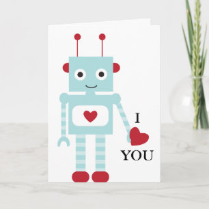 Cartão De Festividades Placa Robot