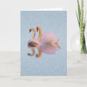 Cartão De Festividades Placa Swan Unvalentine w/Poem (Música Swan)