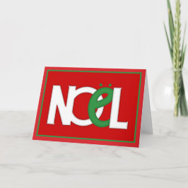 Cartão De Festividades Placa vermelha NOEL