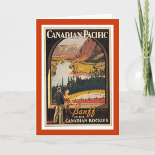Cartão De Festividades Placa vertical Poster de viagens Rockies canadense