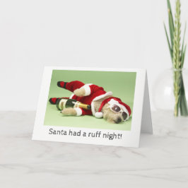 Cartão De Festividades Placa Xmas de Papais noeis Noturnos Ruff