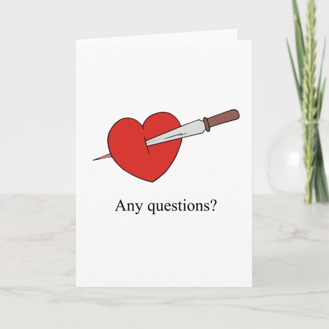 Cartão De Festividades Placas anti-Dias de os namorados (Frente)