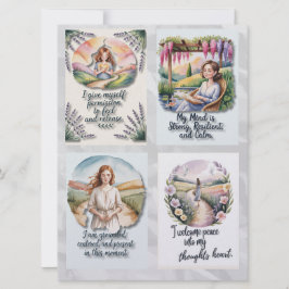 Cartão De Festividades Placas de Afirmação Positivas Imprimíveis & Insta