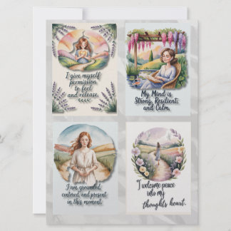 Cartão De Festividades Placas de Afirmação Positivas Imprimíveis & Insta