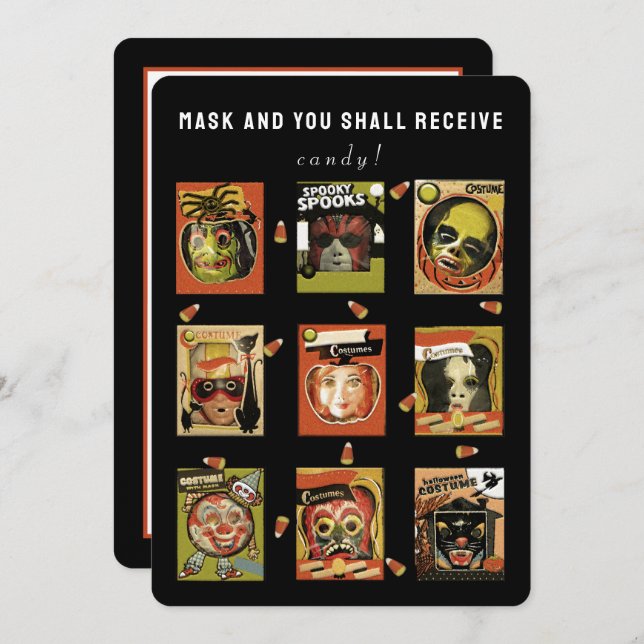 Cartão De Festividades Placas de Dia de as Bruxas engraçado (Frente/Verso)