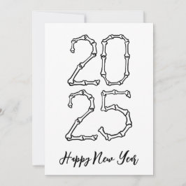 Cartão De Festividades Placas de felizes anos novos simples do estilo óss