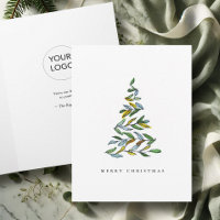 Placas de Natal para Empresas com Árvore Botânica