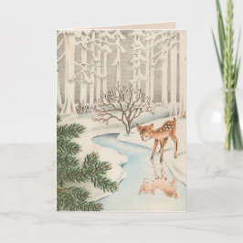 Cartão De Festividades Placas natais vintages