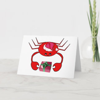 CARTÃO DE FESTIVIDADES PLACAS XMAS CRAB