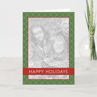 Cartão De Festividades Plaid Holdiay Template