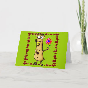 Cartão De Festividades Plairie Dog Love Namorados Card