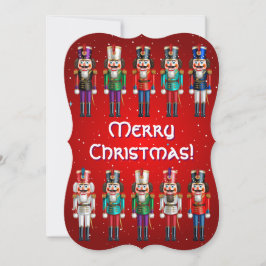 Cartão De Festividades Plataforma de Nozes de Natal