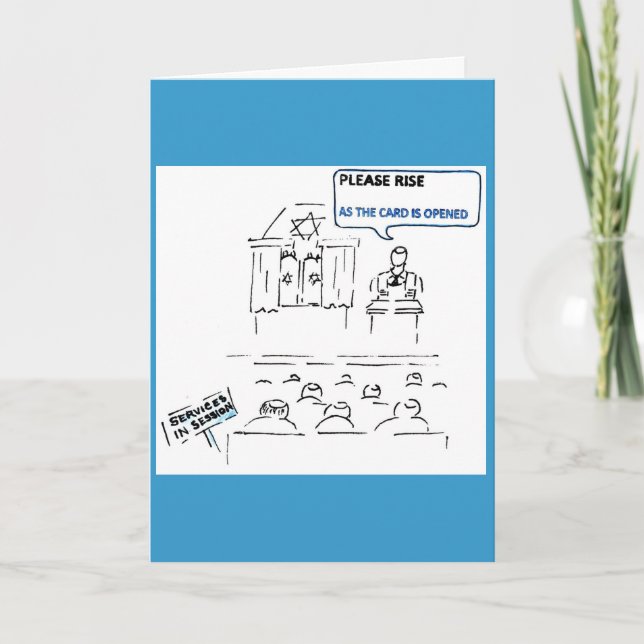 Cartão De Festividades Please Rise as the Card is Opened (Frente)